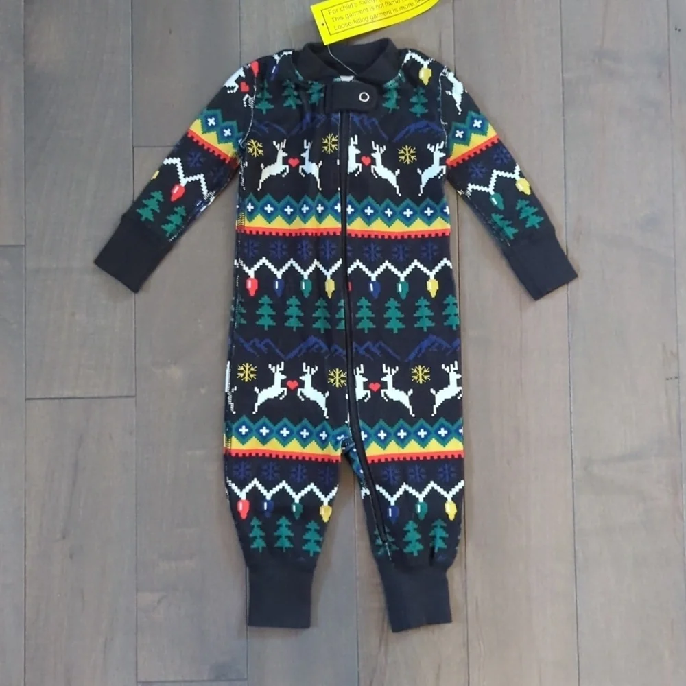 NWT Hanna Andersson 3-6 Month Zip Holiday Sleeper - Picture 2 of 7